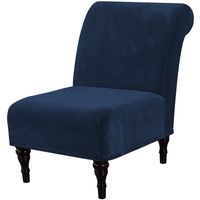 Wholesale Chair Covers Velvet Armless Cover Single Seat Sofa Slipcover Modern Accent Stretch Home Couch Furniture Protector