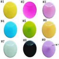 Wholesale newSoft silicone Cleaning Pad Wash Face Facial Exfoliating Brush SPA Skin Scrub Cleanser Tool EWE6015