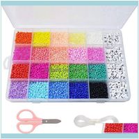 Wholesale Christmas Decorations Festive Party Supplies Home Gardenbeads Kit Alphabet Letter Beads For Name Bracelets Jewelry Making And Craft
