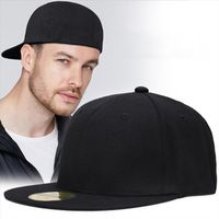 Wholesale Spring And Summer Fully Closed Hat Male Hip Hop Baseball Cap After Sealing Flat Brimmed Bald cm