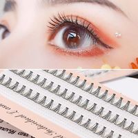 Wholesale False Eyelashes SKONHED Clusters Flare Individual Knot Free Eye Lashes Extension C Curl D D D