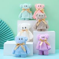 Wholesale Towel Bear Coral Fleece Absorbent Towe Home Towels Shower Hair Face Hand Soft Ceremony Small Gift Comfort Wedding