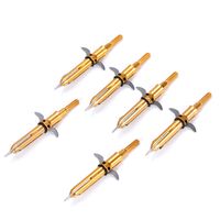 Wholesale 1 pack New Archery Broadheads Golden Arrow Heads grain Expandable blade stainless steel arrow point Tips