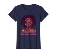 Wholesale Womens Black Woman Pink Ribbon Earrings Breast Cancer Awareness T Shirt