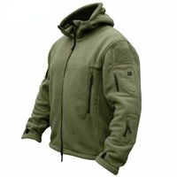 Wholesale Men s Jackets Men US Military Winter Thermal Fleece Tactical Jacket Outdoors Sports Hooded Coat Militar Softshell Hiking Outdoor Army