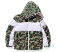 Wholesale Winter Mens Design Jacket Fashion Camouflage Down Jackets Coat With Pattern Mens Parkas Trend Letter Printing Streetwear S XL