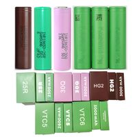 Wholesale INR18650 R Q HG2 VTC5 VTC6 Battery mAh mAh mAh Green Brown Purple Drain Rechargeable Lithium Batteries For Samsung LG Sony Instock