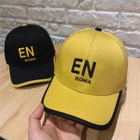 Wholesale Summer Designer Baseball Cap F Brand Ball Cap Men Designer Caps Fashion Bucket Hat Casual Black And Yellow Womens Fitted Hats