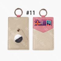 Wholesale 2021 Top fashion designer cases for AirTag case PU leather key chain cardholder Anti lost device protective cover Air Tag shell