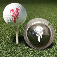 Wholesale Golf Balls Ball Line Marker Stencil Steel Drawing Mold Alignment Mark Signal Plotter Outdoor Sport Tool