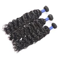 Wholesale 10A Brazilian Human Hair Bundles With Closure Water Wave Peruvian Hair Bundles With Lace Closure Hair Extensions Fast Shipping