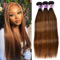 Wholesale Human Hair Bulks Bronde Bundles Bone Straight Deals Chocolate Brown Balayage Weave Extensions quot To Inches