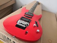Wholesale free delivery strings ultra thin guitar RED guitar floyd rose tremolo bridge HH pickups chrome button