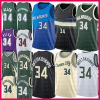 Wholesale Giannis Ray Antetokounmpo Allen Basketball Jersey Mens Shirts Vintage Jerseys
