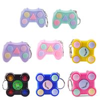 Wholesale Adults Kids Stress Relief Toy Portable Colorful Gamepad Shape Memory Maze Cube Gadget Keychain Educational Breakthrough Game