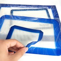 Wholesale 4 Size Silicone Mats Baking Bag Liner Best Oven Mat Heat Insulation Pad Bakeware Table Sheet for Wax Oil Smoking Water Bong Glass Pipe