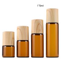 Wholesale 1ml ml ml ml Amber Clear Glass Roll on Bottles with Stainless Steel Ball for Perfume Essential Oil Aromatherapy
