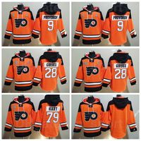 Wholesale Pullover Philadelphia Flyers Ice Hockey Claude Giroux Hoody Jackets Carter Hart Hooded Ivan Provorov Hoodies Blank Sweatshirts For Sport Fans High Quality