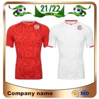 Wholesale 2022 Tunisia Home Red Soccer Jerseys MSAKNI KHAZRI KHALIFA MAALOUL Maillots De Foot shirt Away national team Football uniform