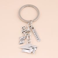 Wholesale School Graduate Diploma Charms Keychain Making Graduation Cap Student Gift Key Ring Students Gifts Jewelry Handmade