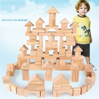 Wholesale Dropship Wooden Bbay Montessori Educational Toy Cube Game For Kids Geometric Assembling Building Blocks Pine Wood