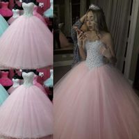 Wholesale Quinceanera Dresses Modest Bateau Sweet Ball Gown Real Image Lace Bow Prom Debutante Gowns Satin Vestidos De