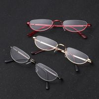 Wholesale Sunglasses Fashion Style Small Half Frame Reading Glasses Ultralight Clear Presbyopic Portable Gift For Old Men And Women