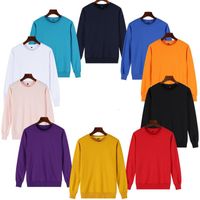 Wholesale Men s Hoodies Sweatshirts Men Causal Blank Multi Colors Daily Sport Youth Student Campus All Match Simple Long Sleeve O Neck Loose Pullove
