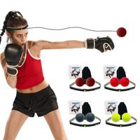 Wholesale Accessories Boxing Reflex Ball Set Training Balls Headband For Punching Speed Reaction Agility With Storage Bag