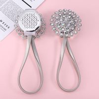 Wholesale Other Home Decor Magnetic Curtain Tie Backs Decorative Crystal Holdbacks For Bedroom Living Room Office Decoration Silver