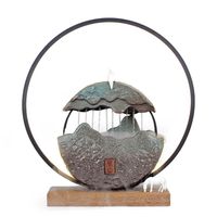 Wholesale Frames Water Fountain Fengshui Wheel Lucky Office Living Room Simple Decorative Fish