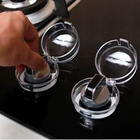 Wholesale Kids Safety Gas Stove Knob Covers Clear Oven Range Control Switch Cover Protector Baby Security Product a10