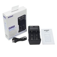 Wholesale XTRA VC2S Battery Charger LCD Screen Intelligent Micro USB Input Dual Slot Battery Power For Battery Chargers