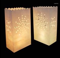 Wholesale Christmas Decorations Arrival Heart Light Holder Paper Lantern Candle Bag For Party Home Outdoor Wedding Decoration lot1
