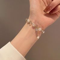 Wholesale Beaded Strands Crystal Bracelet Girls Natural Pearl Small Design Sense Simple High Hand Jewelry Bracelets For Women