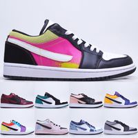 Wholesale Top Quality s Low Basketball Shoes Fashion Palm Tree CrimsonTint Lightbulb Black Active Fuchsia Cyber USA Outdoor Trainers Sports Sneakers