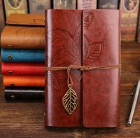 Wholesale Creativity Retro Spiral Notebook Diary Notepad PU Leather Spiral Literature Note Book Paper Replaceable Journal Planners School Stationery Gift