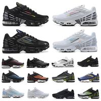 Wholesale Tn plus mens running shoes tn3 Topography Pack triple Simple white black hyper og classic neon men women Tiger Laser Blue Ghost Green trainers sports sneakers