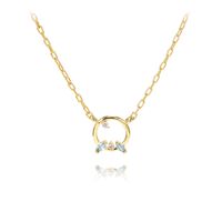 Wholesale Necklace Star same style Foxi Jewelry Gold Chain Hoop for Men Gemstone Pendant