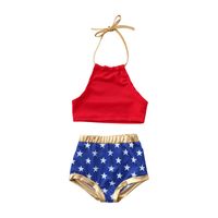 Wholesale Kids Designer Clothing Girls Swimwear Summer Fashion Children Swimming Suits Soft Comfortable Breathable Two Pieces Set Y2