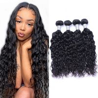 Wholesale Peruvian Water Wave Human Hair Bundles Wet and Wavy For Black Women Thick Long Virgin Hairs Bundle