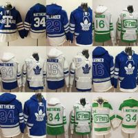 Wholesale 91 John Tavares youth Old Time Hockey Toronto Maple Leafs Blank Custom Jersey Hoodie Authentic Hoodies Jerseys Winter Sweatshirts Blue Cream