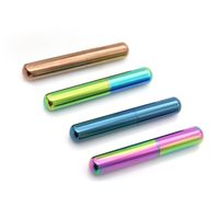 Wholesale Cool Colorful Rainbow Cigar Dry Herb Tobacco Cigarette Stash Holder Portable Smoking Storage Tube Sealed Container Innovative Design Case High Quality DHL Free