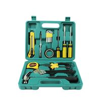 Wholesale EDC Hand Tool Set General Household Repair with Plastic Tool box Case Socket Wrench Screwdriver Knife Woodworking tools