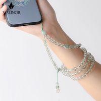 Wholesale Green Ghost Crystal Retro Style Chinese Literary And Creative Personality Mobile Phone Lanyard mobile Chain B015 Charm Bracelets
