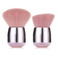 Wholesale Makeup Brushes Professional Nail Art Dust Cleaner Brush Pink Kabuki Tools Easy To Handle For Artists Lovers Beginners RC