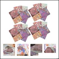 Wholesale Arts Gifts Home Garden Other Arts And Crafts Sets Origami Paper Square Pattern Papers Paisley Pattern Drop Delivery Zej2Q