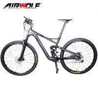 Wholesale Airwolf er Full Suspension Carbon Fiber Mountain Bike XC AM MTB Complete Bicycle quot Bikes for Shimano M7000 Groupset