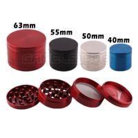 Wholesale Zinc Alloy Herb Grinder with Magnetic Lid Layer Smoking Accessories Tobacco Crusher MM MM MM MM Pollen Screen and Scraper Flat Grinders