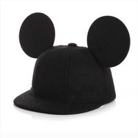 Wholesale Cartoon Cute Winter Big Ears Snapback Hats Girls Hat Hip Hop Caps Female Real Wool For Women